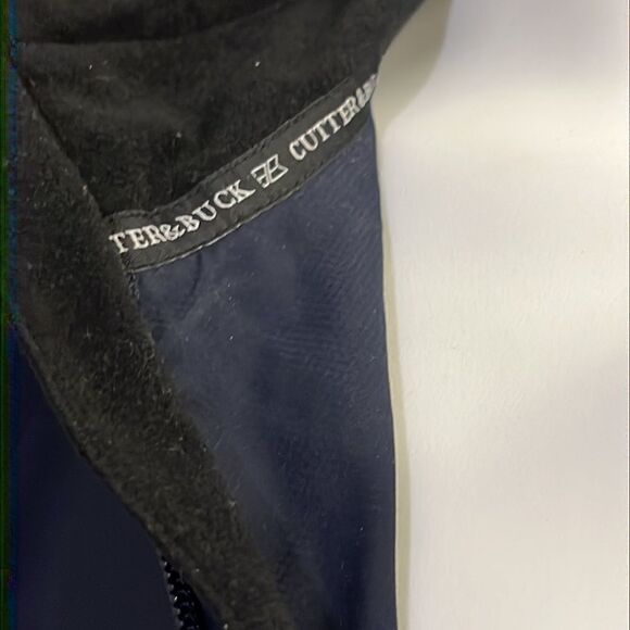 Cutter and Buck Golf Navy Pullover Zip Up Windbreaker Short Sleeve Jacket- L - Picture 3 of 9